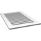 Ekena Millwork Vertical Surface Mount PVC Gable Vent: Functional, w/ 3-1/2"W x 1"P Standard Frame, 26"W x 40"H GVPVE26X4001SF - alternate 4